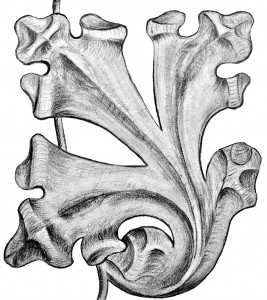 Sketch of Woodcarving