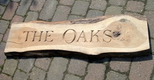 Oak Name Board