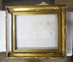 Restoration and Conservation of Water Gilded Period Picture Frame